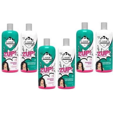 G.HAIR ZUP ESCOVA PROGRESSIVA 4 KITS (2 X 1000ML)