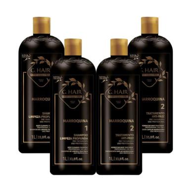 G.HAIR ESCOVA PROGRESSIVA MARROQUINA 2 KITS DE (2 X 1 LITRO)