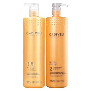 CADIVEU PROFESSIONAL NUTRI GLOW SHAMPOO 980ML + CONDICIONADOR 980ML