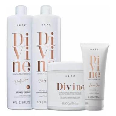 BRAÉ DIVINE SHAMPOO + COND 1000ML + MÃ¡SC 500G + LEAVE