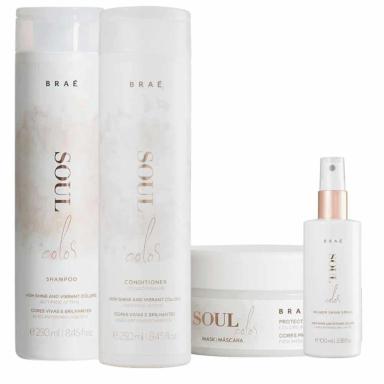BRAÉ SOUL COLOR SHAMPOO + CONDICIONAOOR + MÁSCARA + LEAVE-IN