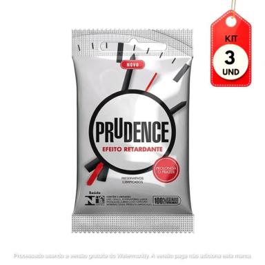 KIT C/03 PRUDENCE EFEITO RETARD PRESERVATIVO C/3