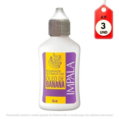 KIT C/03 IMPALA ÓLEO DE BANANA REGENERADOR ESMALTE 35ML