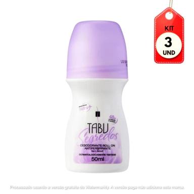 KIT C/03 TABU SEGREDOS DESODORANTE ROLLON 50ML