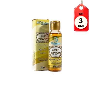 KIT C/03 BIO INSTINTO GOLD ARGAN REPARADOR DE PONTAS 30ML