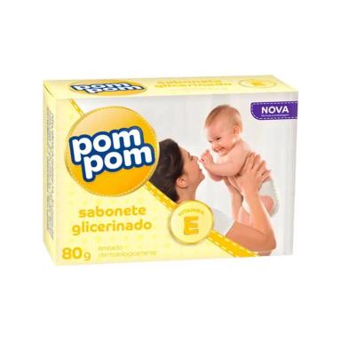 POM POM GLICERINADO SABONETE 80G