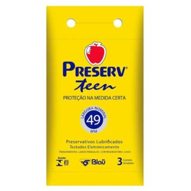 PRESERV TEEN PRESERVATIVO C/3