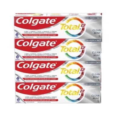 COLGATE TOTAL 12 CREME DENTAL CLEAR MINT 4X90G