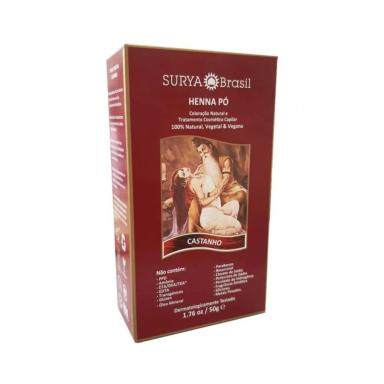 SURYA HENNA CAPILAR Pó CASTANHO 50G
