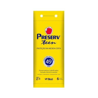 PRESERV TEEN PRESERVATIVO C/6