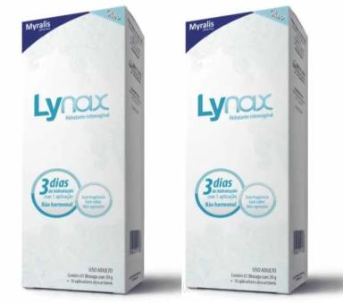 KIT 2UNI LYNAX HIDRATANTE INTRAVAGINAL (2X 30GR) - MYALIS