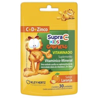 SUPRA C KIDS VITAMINADO LARANJA COM 30 GOMAS - HERTZ