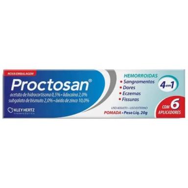 PROCTOSAN POMADA 20GR + 6 APLICADORES - HERTZ