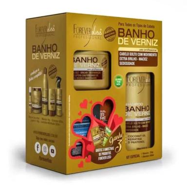 KIT ESPECIAL SHAMPOO + MáSCARA BANHO DE VERNIZ FOREVER LISS
