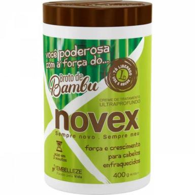 CREME PARA TRATAMENTO NOVEX 400G BROTO DE BAMBU