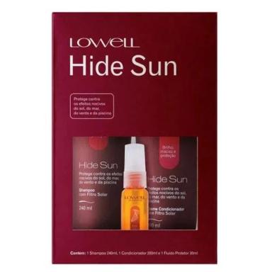 LOWELL HIDE SUN KIT - SHAMPOO + CONDICIONADOR + FLUíDO (LISTA NLDP)