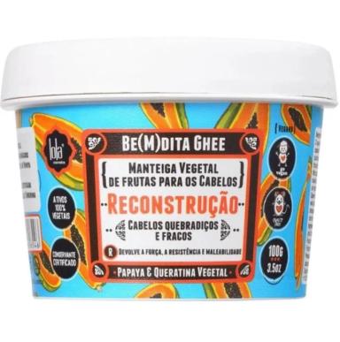 MáSCARA CAPILAR BE(M)DITA RECONSTRUçãO LOLA COSMETICS 100G