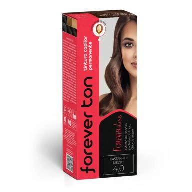 TINTA DE CABELO CASTANHO MEDIO 4.0 FOREVER TON