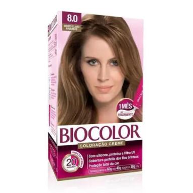 TINTA DE CABELO BIOCOLOR MINI COR: 8.0 LOURO CLARO RADIANTE