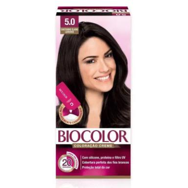 TINTA DE CABELO BIOCOLOR MINI COR: 5.0 CASTANHO CLARO LUXUOSO