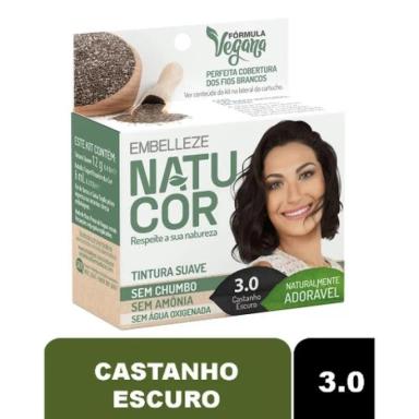TINTURA NATUCOR COR:3.0 CASTANHO ESCURO