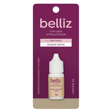 COLA PARA UNHAS POSTICAS BELLIZ 5G COM PINCEL
