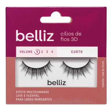 CíLIOS POSTIçOS BELLIZ 3D VOL. 1 CURTO - 205