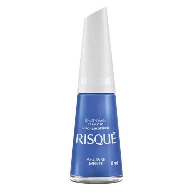 RISQUE ESMALTE CREMOSO COR: AZULIVRE MENTE