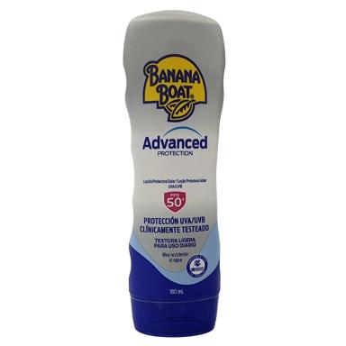 LOçãO PROTETORA SOLAR UVA/UVB ADVANCED PROTECTION FPS 50 BANANA BOAT 180ML