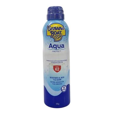 PROTETOR SOLAR SPRAY UVA/UVB AQUA PROTECT FPS 62 BANANA BOAT 170G