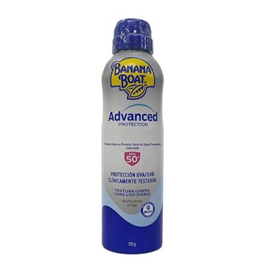 PROTETOR SOLAR SPRAY UVA/UVB ADVANCED PROTECTION FPS 50+ BANANA BOAT 170G