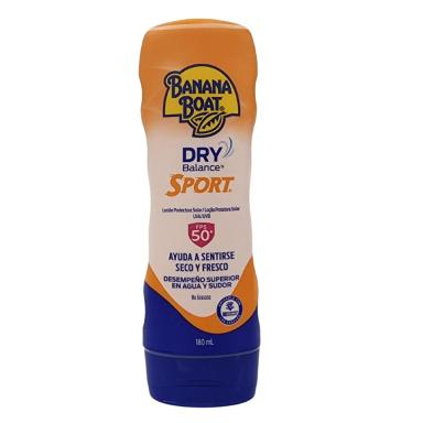 LOçãO PROTETORA SOLAR UVA/UVB DRY BALANCE SPORT FPS 50+ BANANA BOAT 180ML