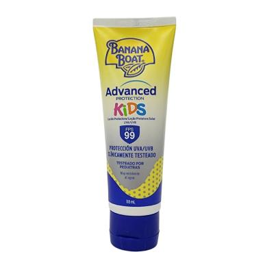 LOçãO PROTETORA SOLAR UVA/UVB ADVANCED PROTECTION KIDS FPS 99 BANANA BOAT 118ML