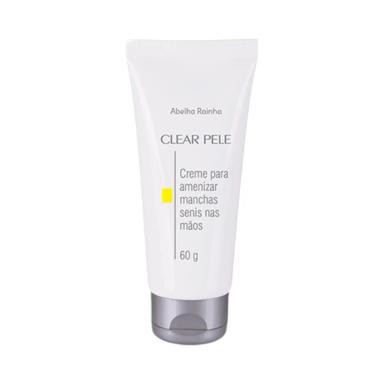 CREME PARA AMENIZAR MARCAS SENIS NAS MãOS CLEAR PELE ABELHA RAINHA 60G