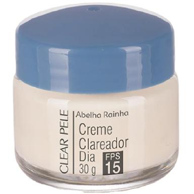 CREME FACIAL CLAREADOR DIA COM FPS-15 CLEAR PELE ABELHA RAINHA 30G