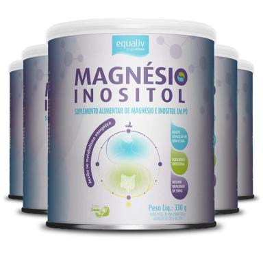 KIT5MAGNéSIOINOSITOLEQUALIVSABORLIMãO330G