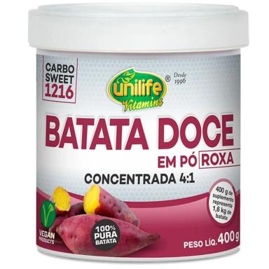 BATATA DOCE ROXA EM Pó 100% PURA 400G UNILIFE