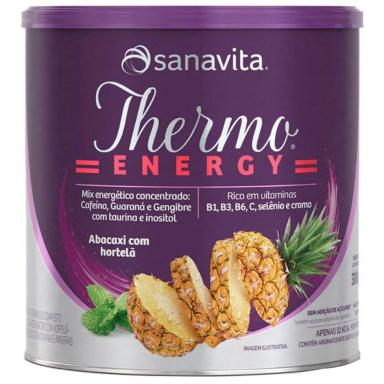 THERMO ENERGY TERMOGêNICO SANAVITA 300G ABACAXI COM HORTELã