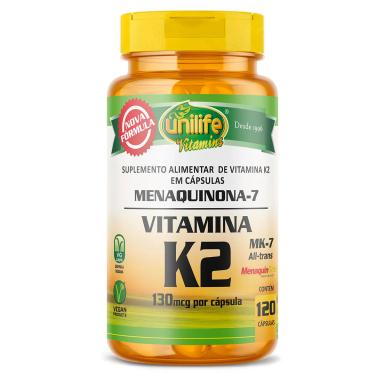 VITAMINA K2 MENAQUINONA-7 UNILIFE 120 CáPSULAS