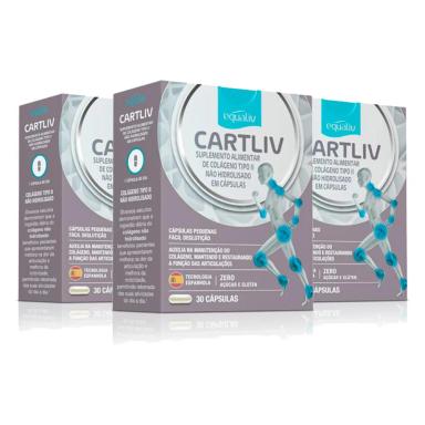 KIT3CARTILIVCOLAGENOTIPO2EQUALIV30CáPSULAS
