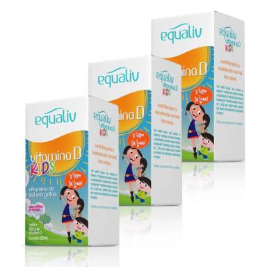 KIT3VITAMINAD200UIKIDSEQUALIV20MLEMGOTAS