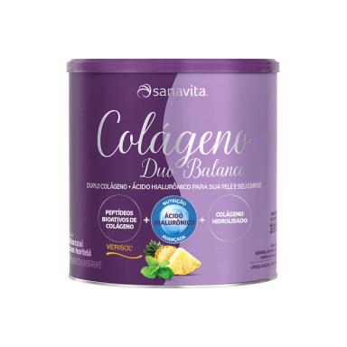 COLáGENO DUO BALANCE SANAVITA ABACAXI COM HORTELã 330G