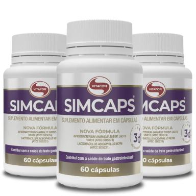 KIT 3 SIMCAPS VITAFOR 60 CáPSULAS 400MG