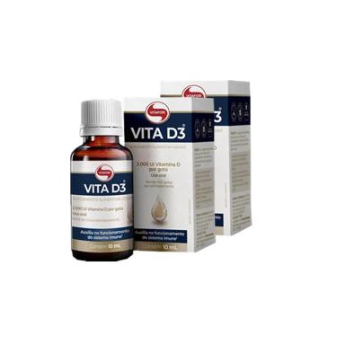KIT 2 VITA D3 2000UI VITAFOR 10ML EM GOTAS