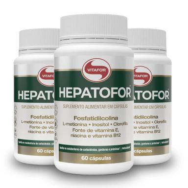 KIT 3 HEPATOFOR VITAFOR 60 CáPSULAS