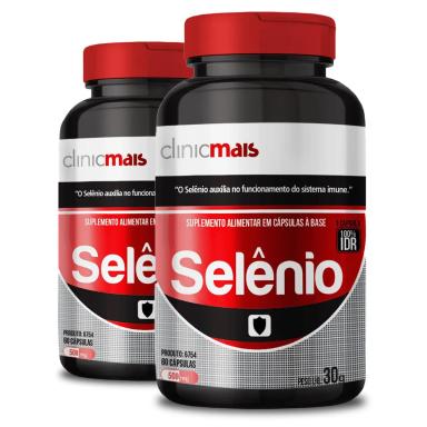 KIT 2 SELêNIO CLINIC MAIS 60 CáPSULAS 500 MG