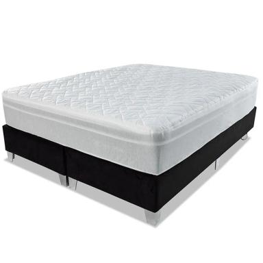 PILLOW TOP KING DE ESPUMA VISCOELáSTICO NASA + CAPA PERCAL BF COLCHõES