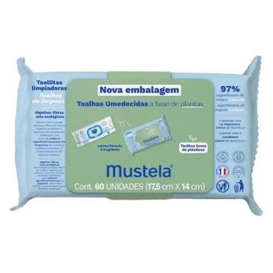 MUSTELA TOALHAS UMEDECIDAS BASE DE PLANTAS 60 UN