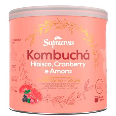 KOMBUCHá - HIBISCUS, CRANBERRY E AMORA 200G SUPRA ERVAS