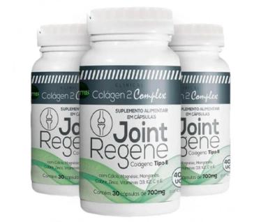 KIT 3 COLAGÉNO TIPO II COMPLEX JOINT REGENE - 30 CAPS SUPRA ERVAS